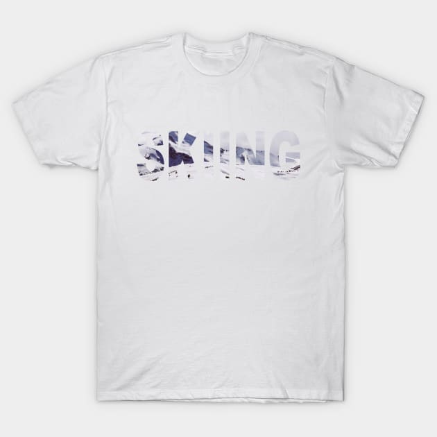 Skiing Snowy Mountain Workout T-Shirt by teesbyfifi